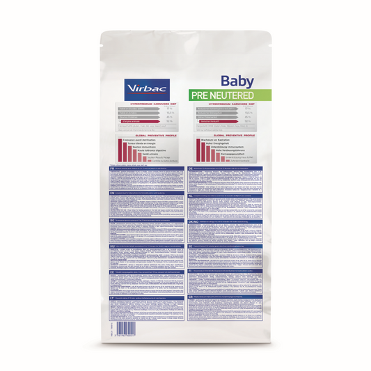 Alimento para gato - Baby pre neutered Cat 3KG - Virbac - Veterinary HPM