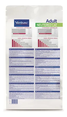 Alimento para gato adulto Virbac HPM Adult With Salmon – Neutered & Entire Cat – 3 kg