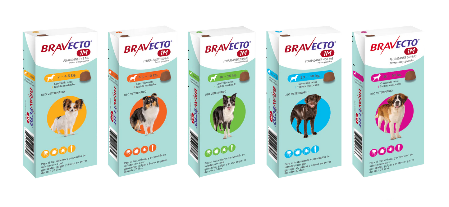 Bravecto 1M Triple 3 Tabletas