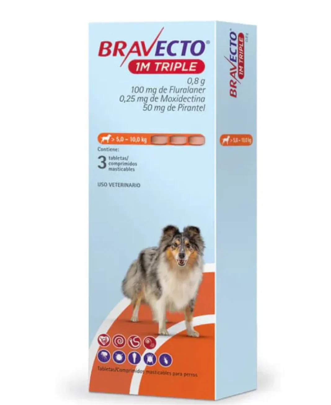 Bravecto 1M Triple 3 Tabletas