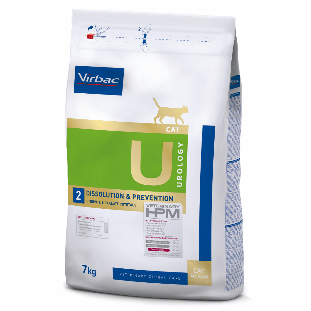 Alimento para gato Virbac HPM Urology Dissolution & Prevention – 3 kg - DPYP - VET
