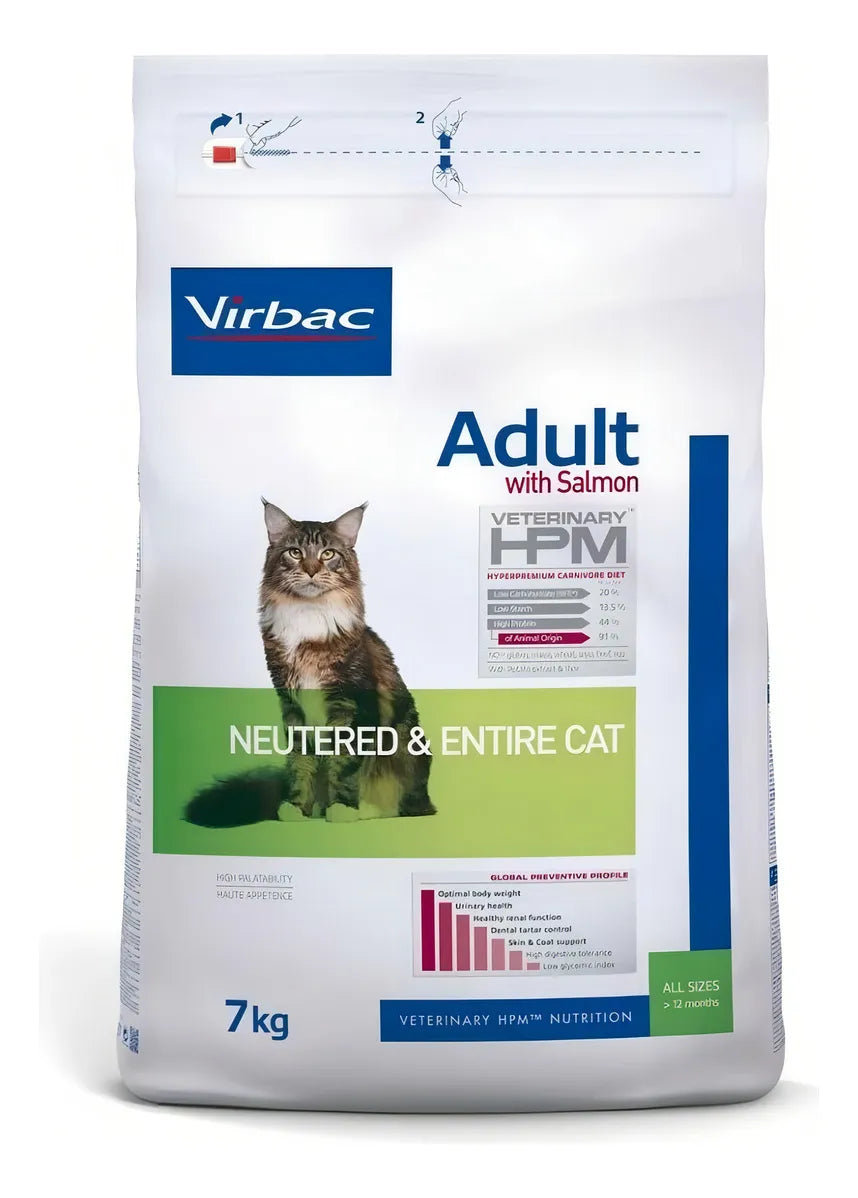 Alimento para gato senior esterilizado Virbac HPM Veterinary Neutered Cat – 3 kg