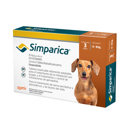 Simparica | Antipulgas, Garrapatas y Ácaros | Perros