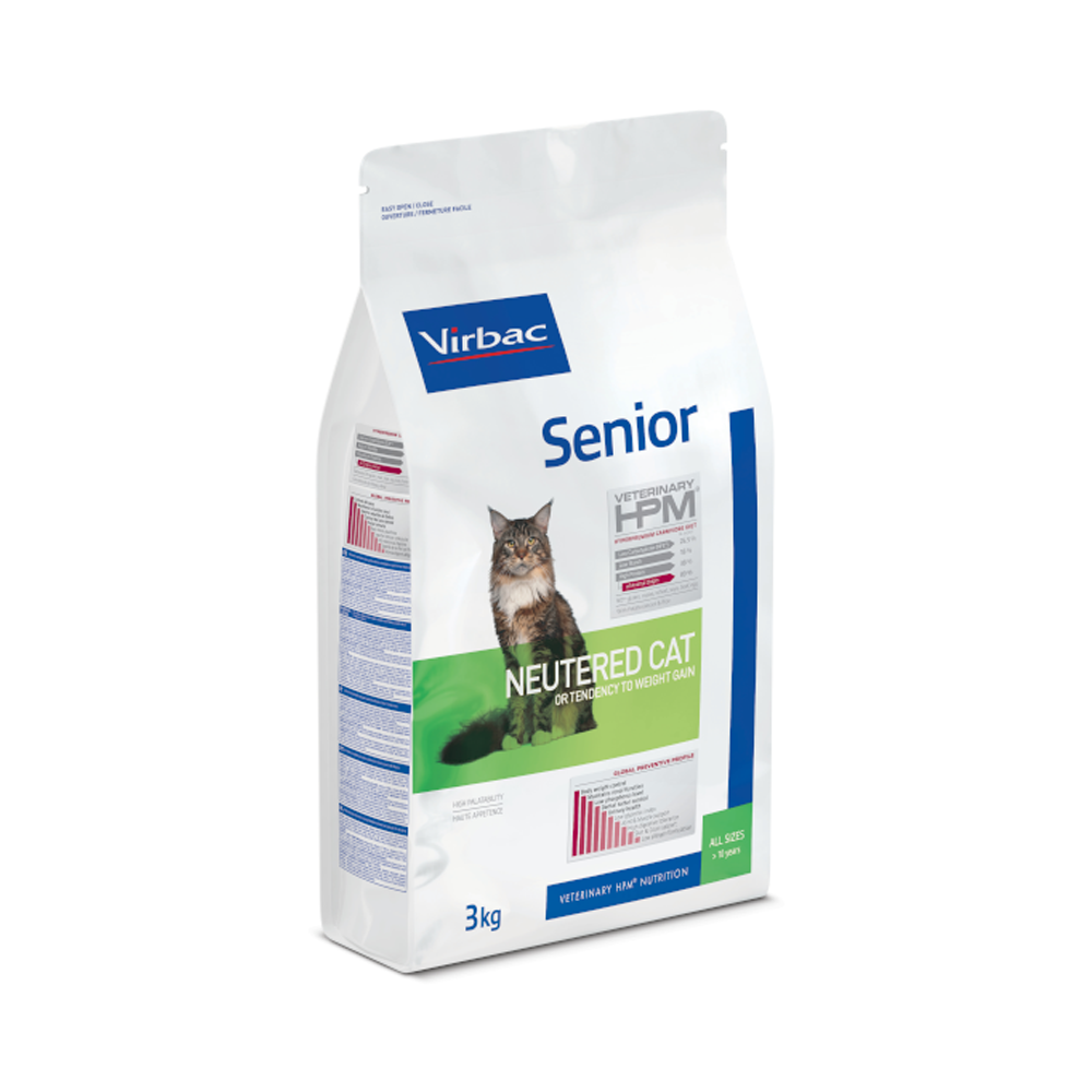 Alimento para gato senior esterilizado Virbac HPM Veterinary Neutered Cat – 3 kg