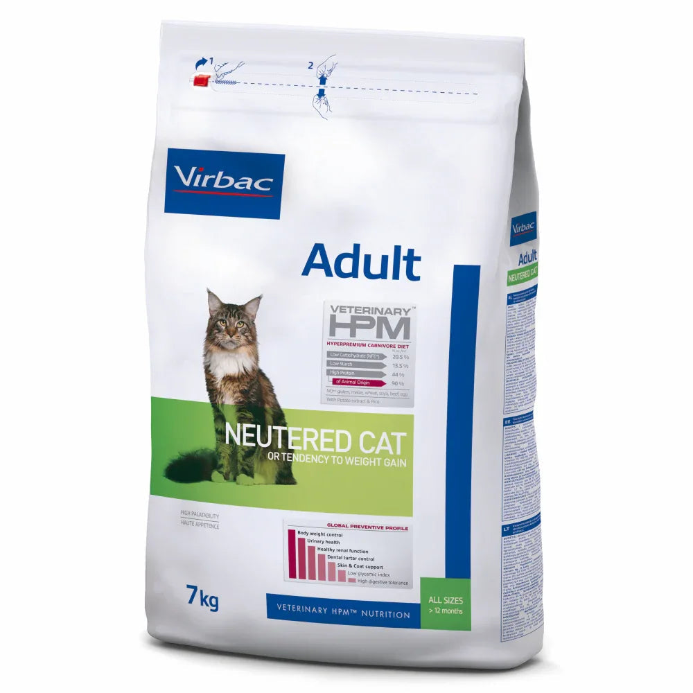 Alimento para gato adulto Virbac HPM Adult With Salmon – Neutered & Entire Cat – 3 kg - DPYP - VET