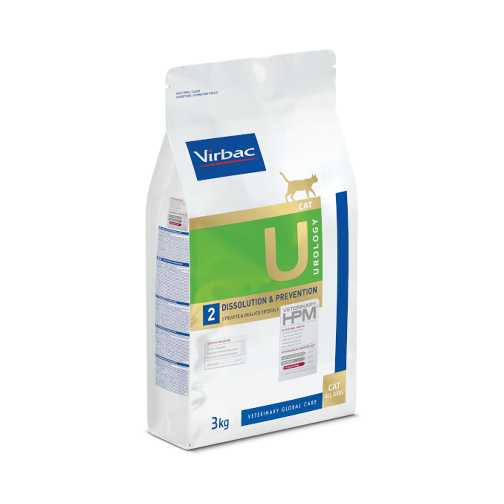 Alimento para gato Virbac HPM Urology Dissolution & Prevention – 3 kg - DPYP - VET