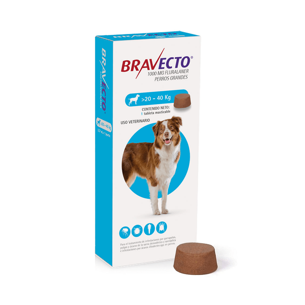 Bravecto - 3 meses protección - Antipulgas y garrapatas - DPYP - VET