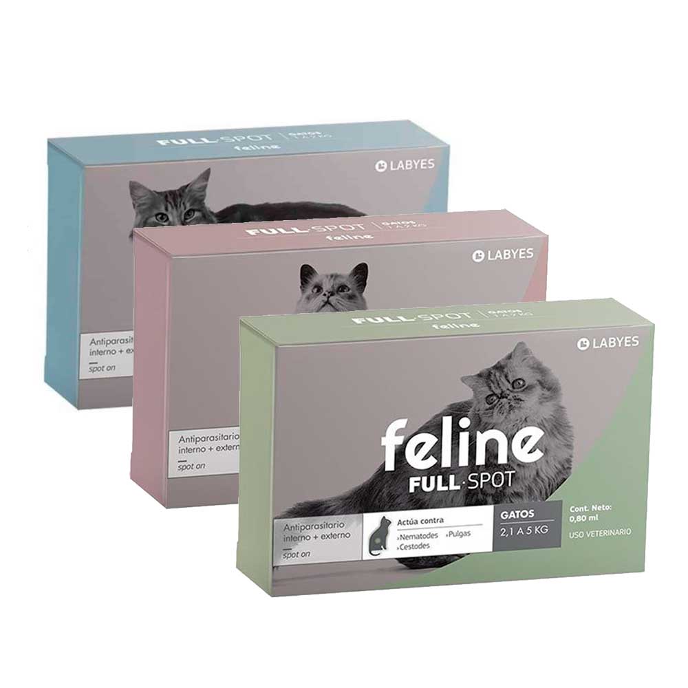 Feline Full Spot | Control Total de Pulgas, Garrapatas y Parásitos Internos | Pipeta - DPYP - VET