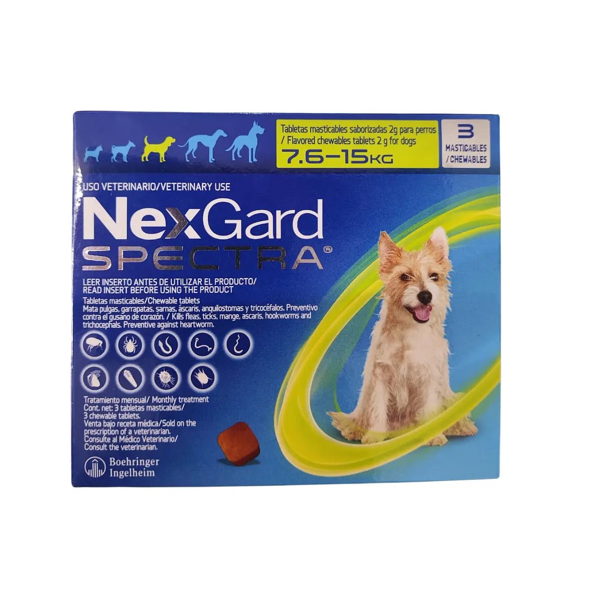 Nexgard Spectra | Antipulgas y Garrapatas | Antiparasitario - DPYP - VET