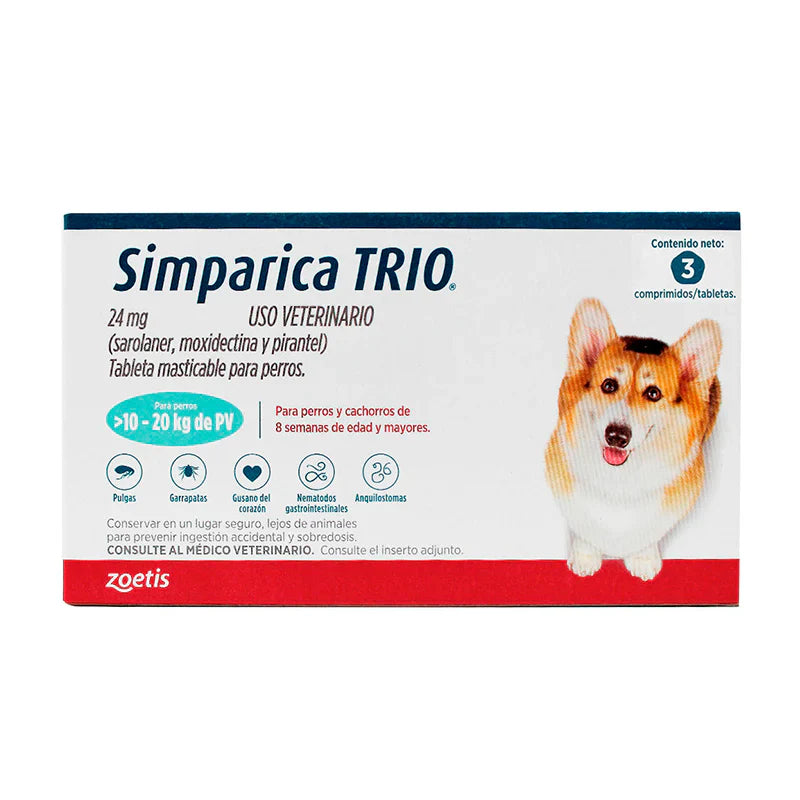 Simparica TRIO 3 Comprimidos